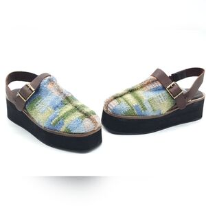 Free People Astrid Clog Platform Mule Stargazer Boho Slingback Women's Size 8.5